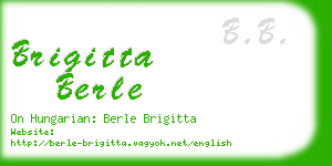 brigitta berle business card